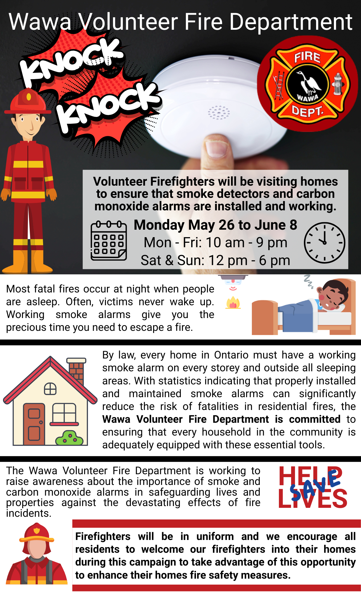 Smoke Alarm Campaign Poster