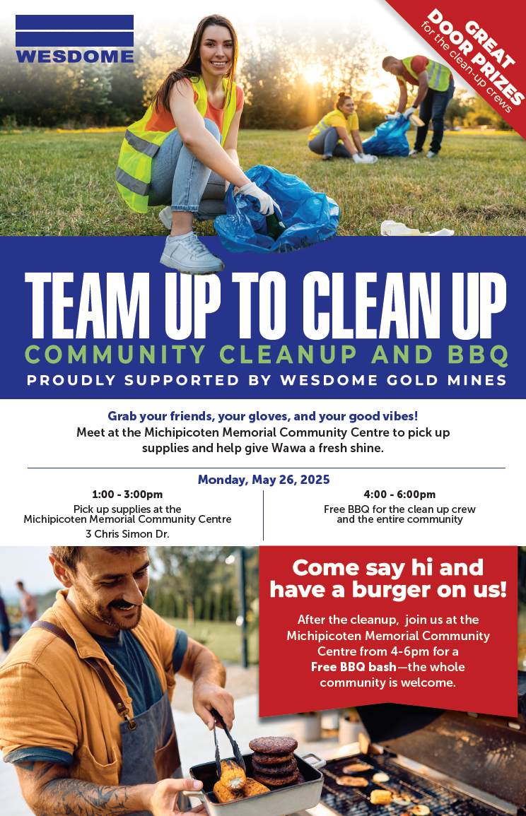 Wesdome Gold Mines Community Clean Up and BBQ