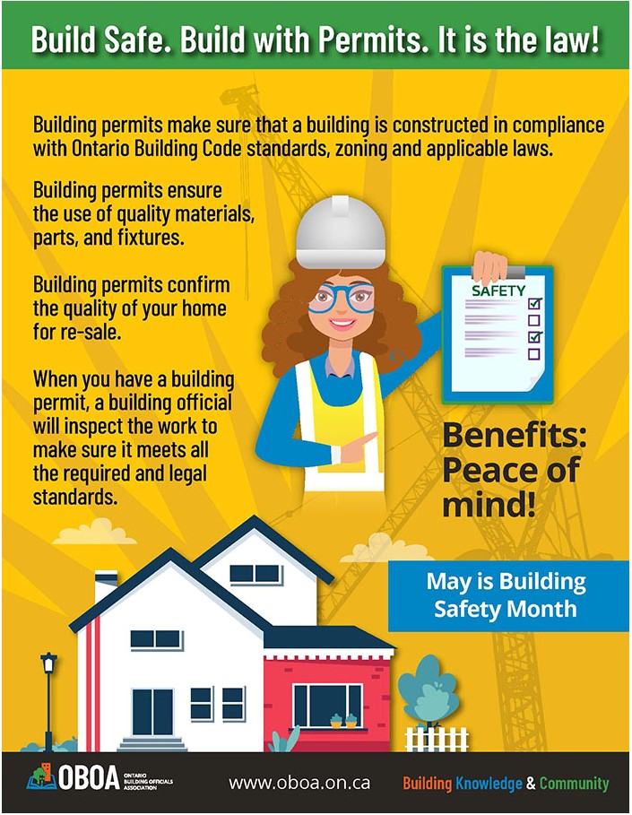 Flyer with Information on Building Safety Month