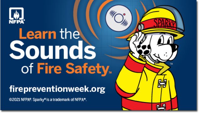 Snoopy the Fire Dog has a message for Fire Prevention Week