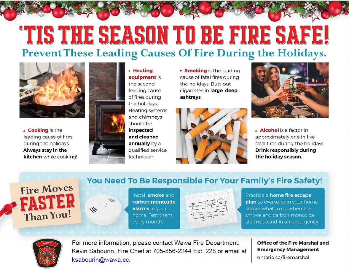 Fire Safe Holiday Poster
