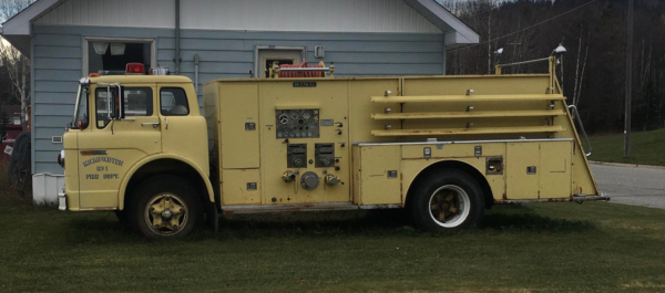 Yellow Fire truck