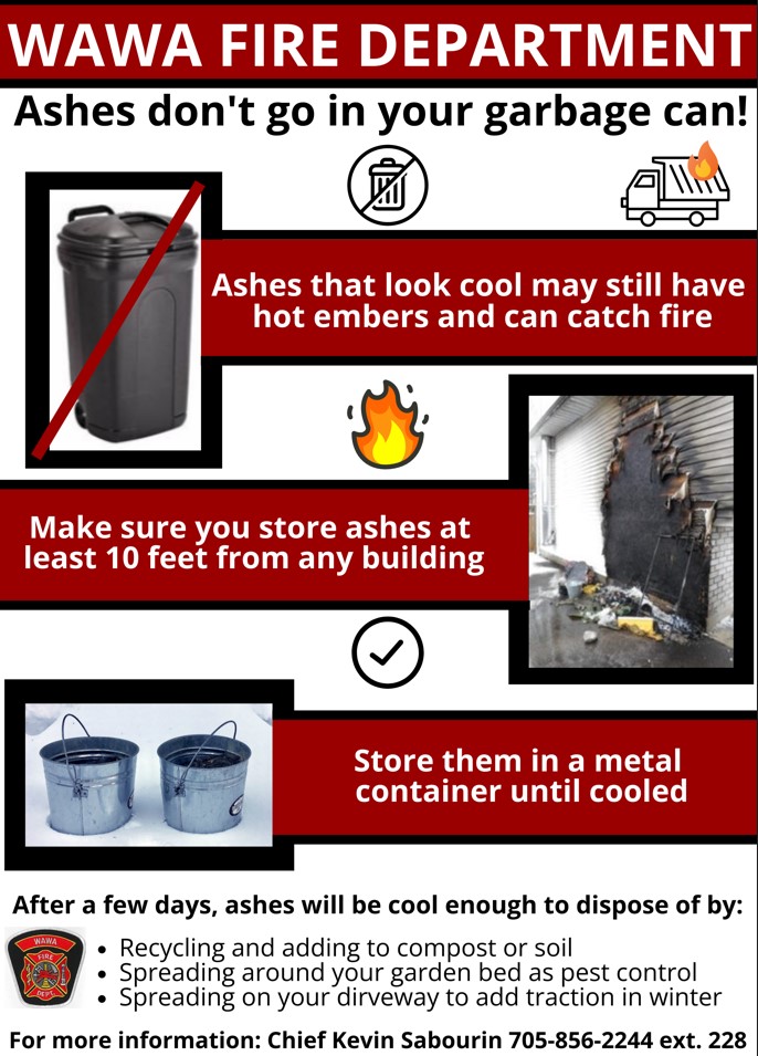 Safe disposal of Ashes poster
