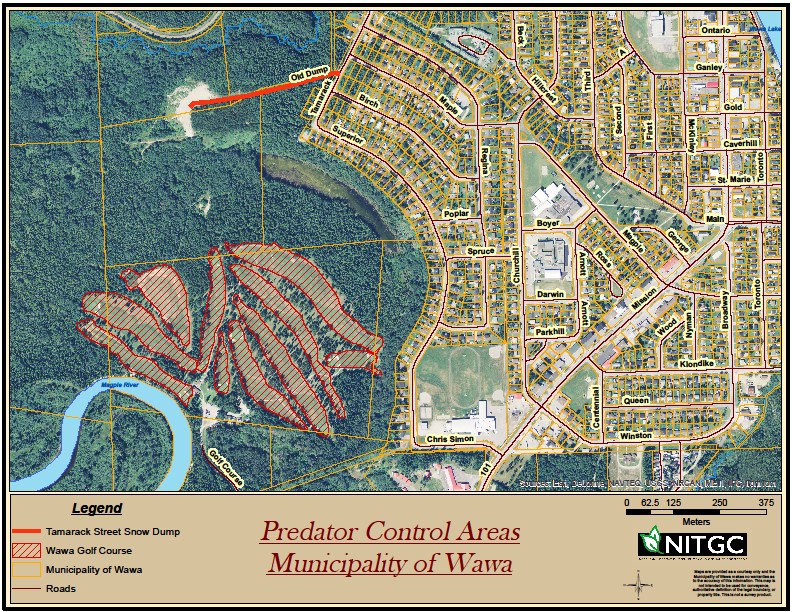 Map for Predator Control Location