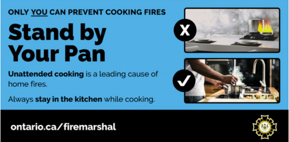 Stand by Your plan fire safety message
